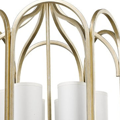 Ellie 6-Light Washed Gold Foyer Pendant