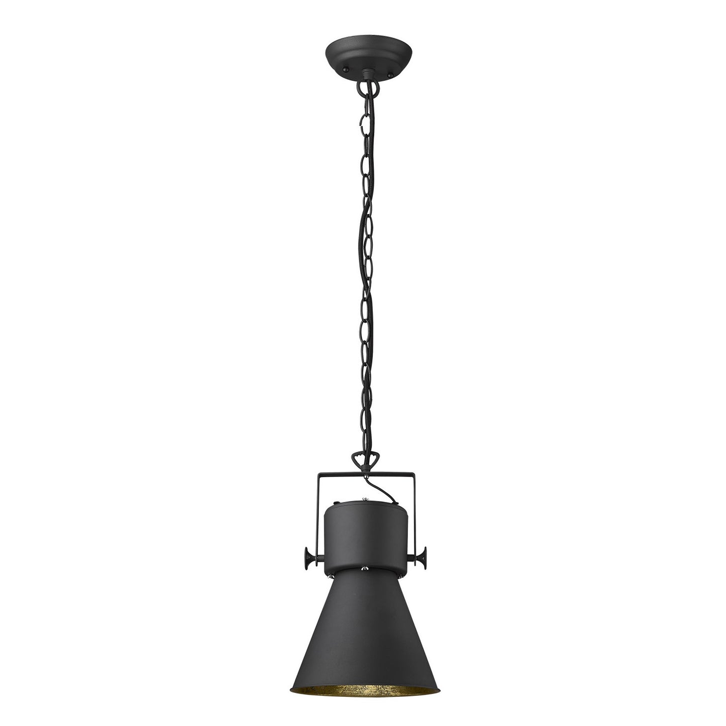 Crew 1-Light Matte Black Pendant