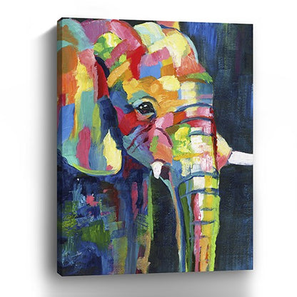 Bright Elephant Unframed Print Wall Art