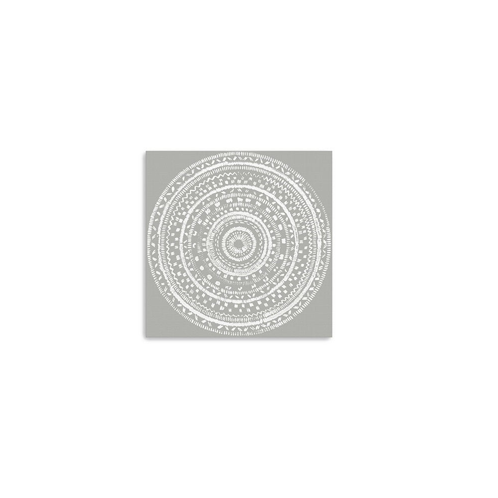 Boho White Mandala Unframed Print Wall Art