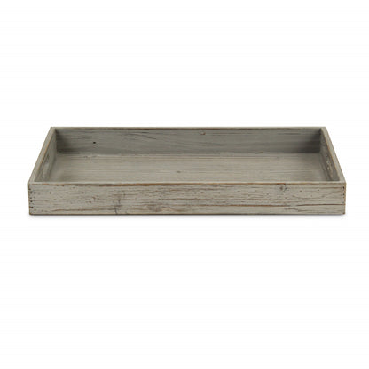 Minimalist Gray Wooden Tray