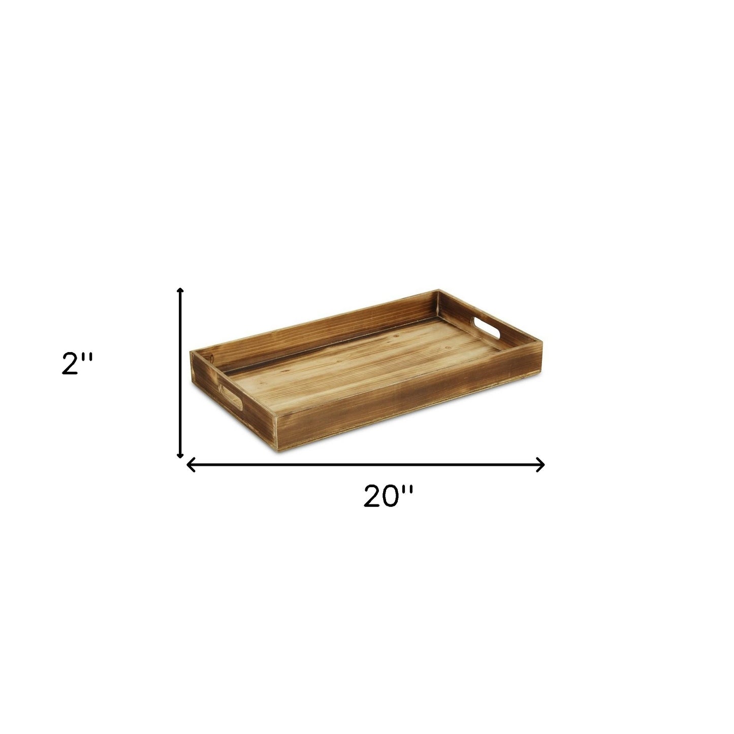 Minimalist Brown Wooden Tray