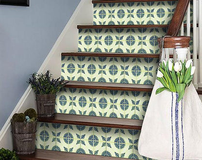 8" X 8" Aegean Orb Removable Peel and Stick Tiles