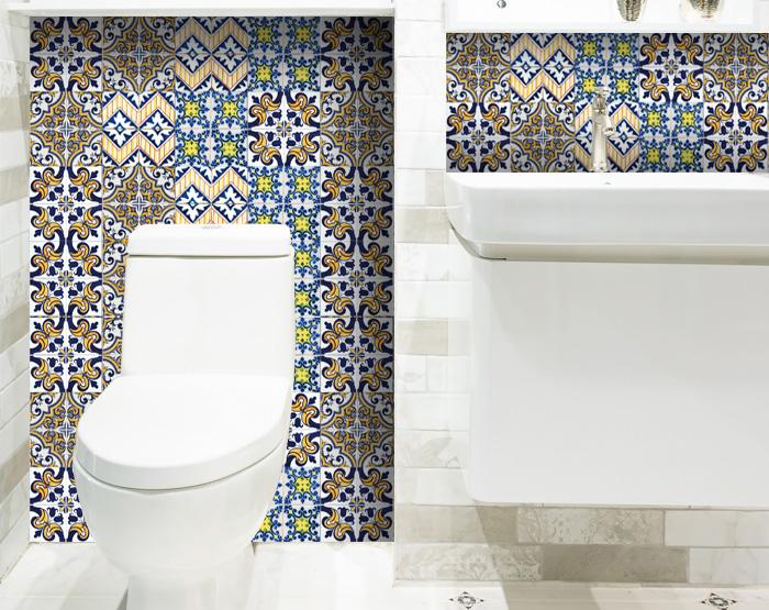 6" X 6" Addison Multi Mosaic Peel and Stick Tiles