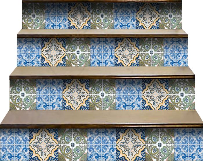 6" X 6" Madison Vintage Mosaic Peel and Stick Tiles