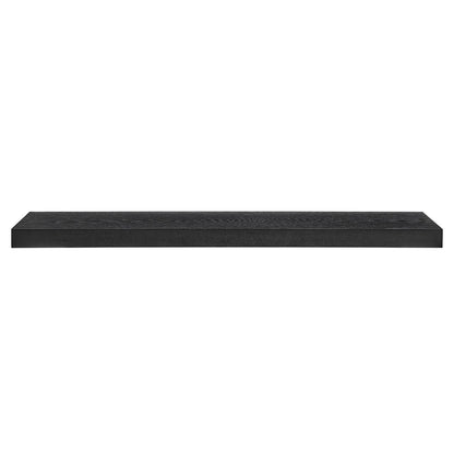 43" Black Wooden Floating Shelf