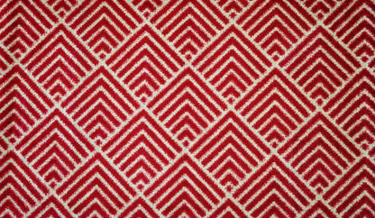 2' x 4' Deep Red and Tan Arrow Geo Washable Floor Mat