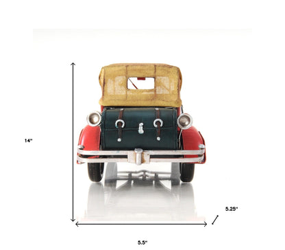 c1933 Vintage Red Duesenberg Model J Sculpture