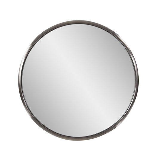 20" Brushed Titanium Round Wall Mirror