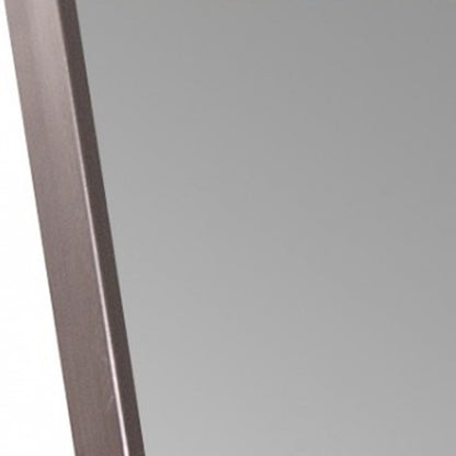 Sleek Brushed Brass Rectangular Full Length Standing Mirror