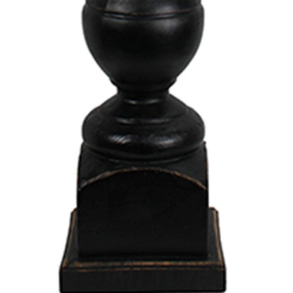 31" Black Standard Table Lamp With Black Shade