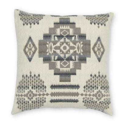 20" Ultra Soft Light Gray Southwest Handmade Pillow Cover