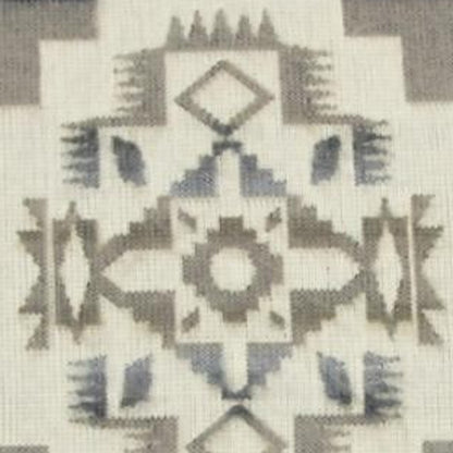 20" Ultra Soft Light Gray Southwest Handmade Pillow Cover