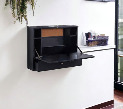 Black Wall Mount Folding Desk