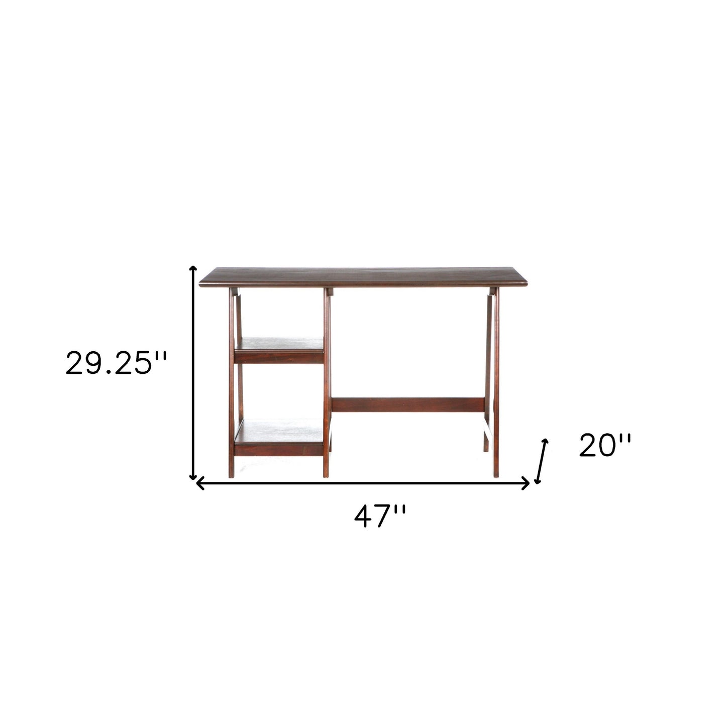 Espresso Sawhorse Desk