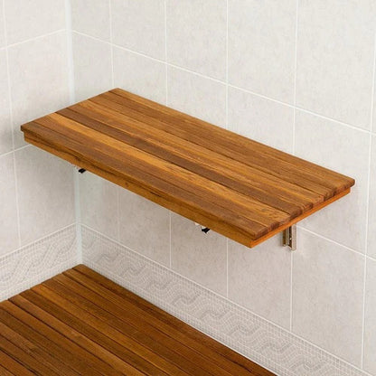 30" Premium Wall Mount Teak Shower Bench