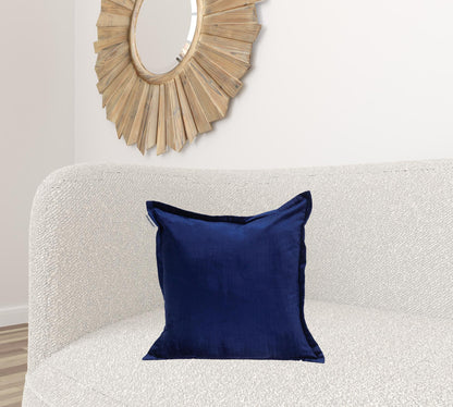 Premier 20" Soft Touch Royal Blue Solid Color Accent Pillow