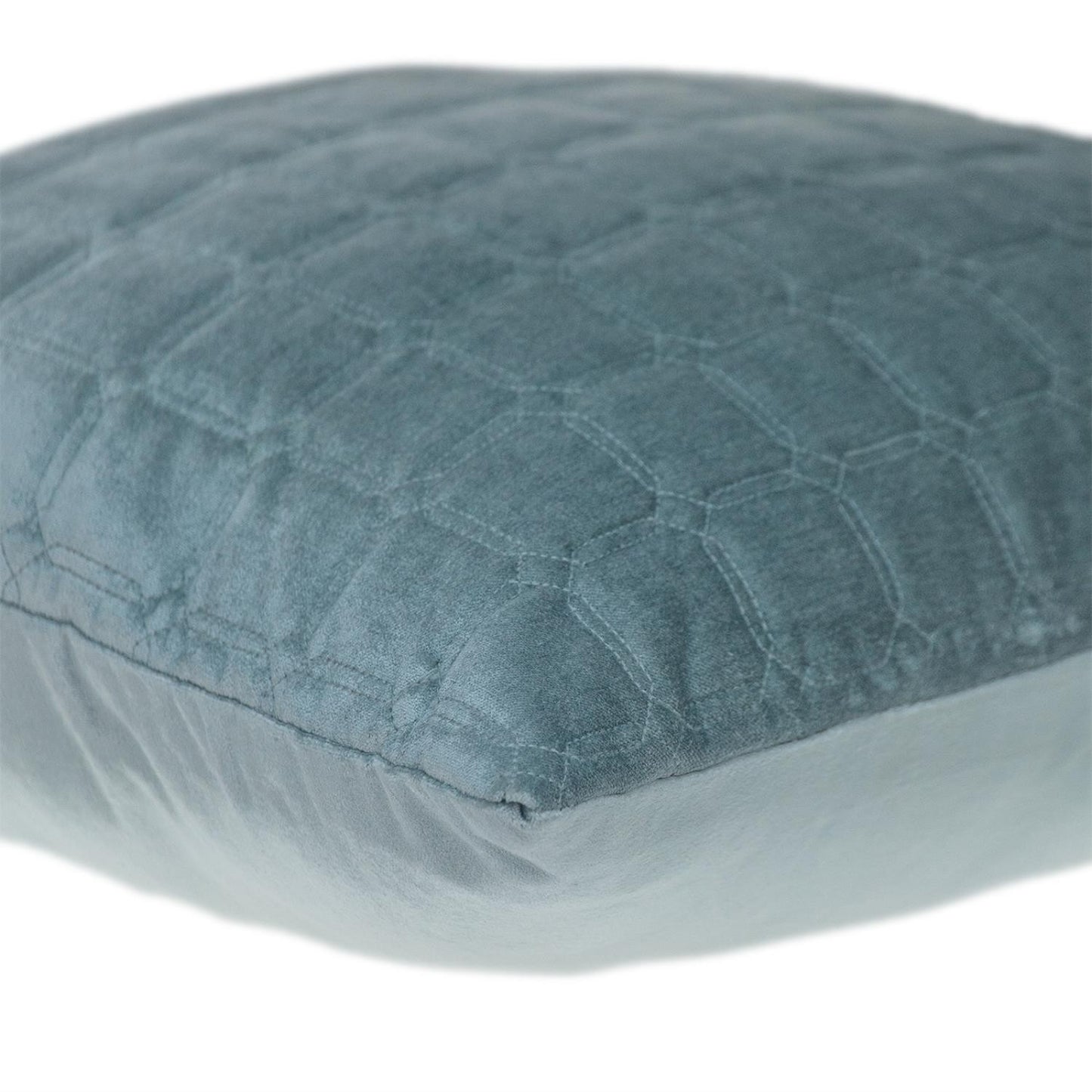 Gray Quilted Decorative Throw Pillow
