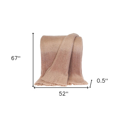 Premier Coral and Blush Handloomed Throw Blanket
