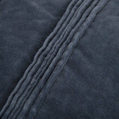 22" Navy Textural Striped Throw Pillow