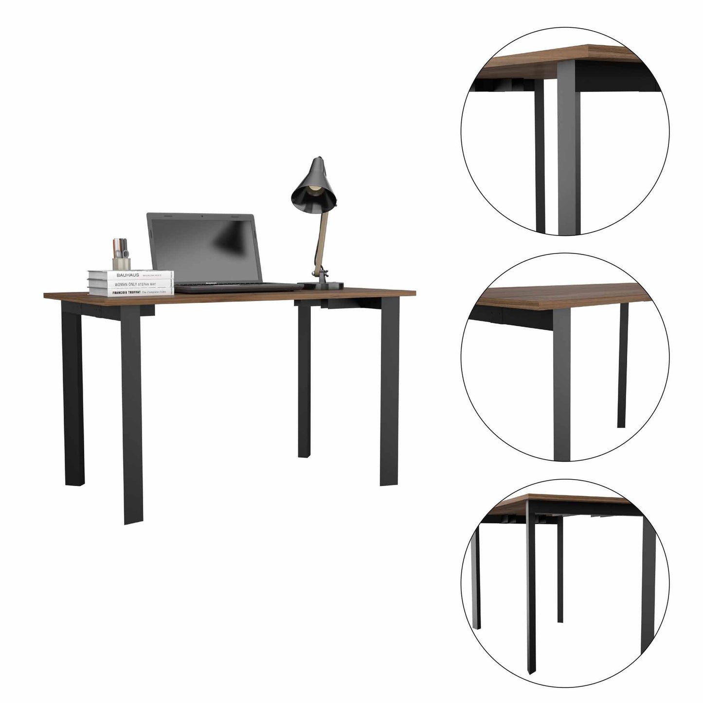 Minimalist Black Computer Table Desk