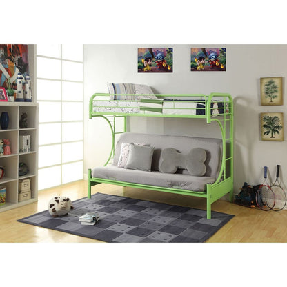 Green Twin Over Full Futon Bunk Bed