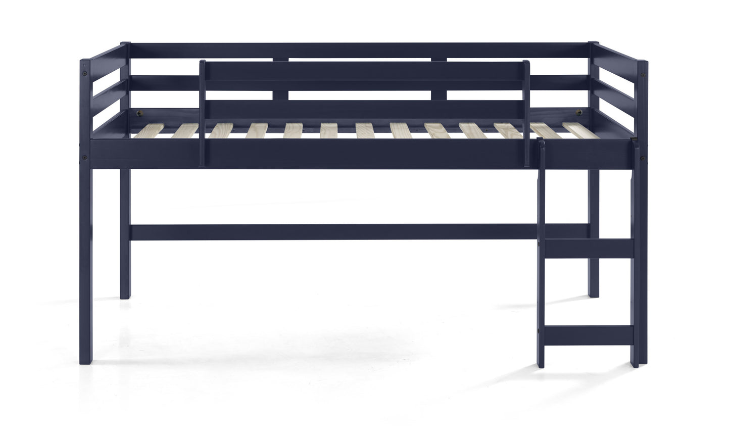 Twin Loft Bed Navy Blue Finish