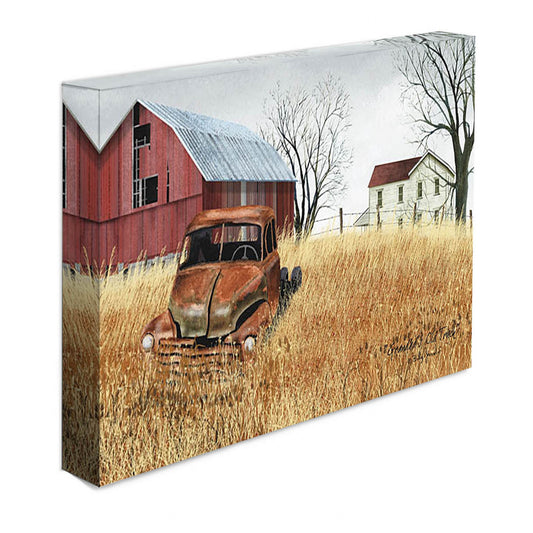 Granddads Old Truck 2 Wrapped Canvas Print Wall Art