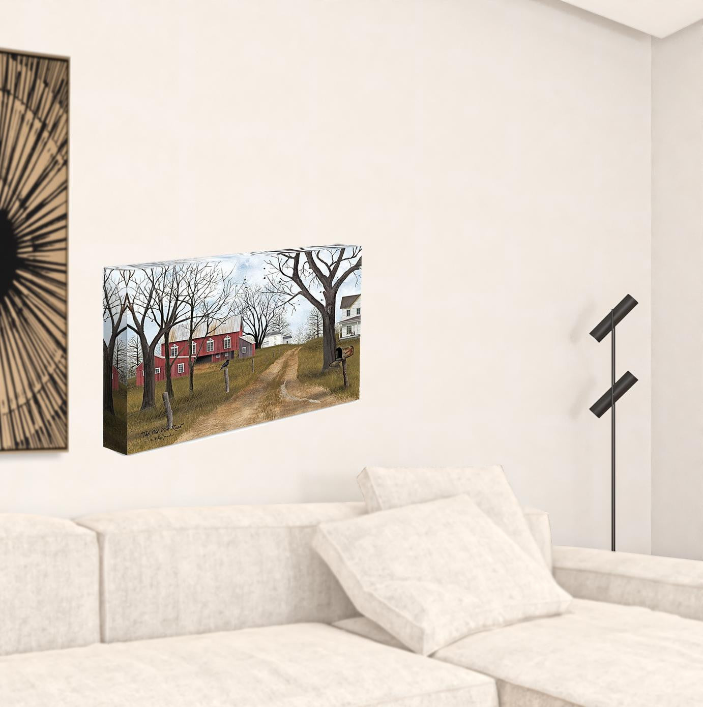 The Old Dirt Road Wrapped Canvas Print Wall Art