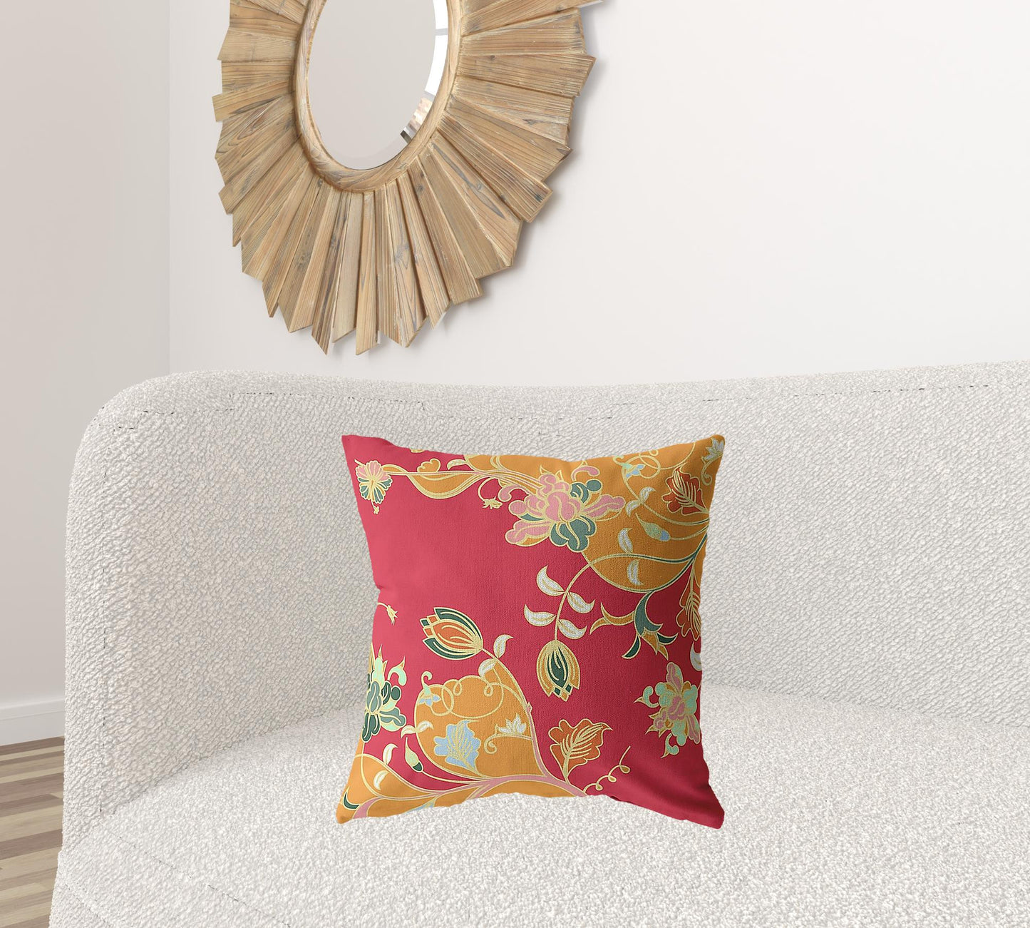 18" Purple Gray Garden Decorative Suede Throw Pillow