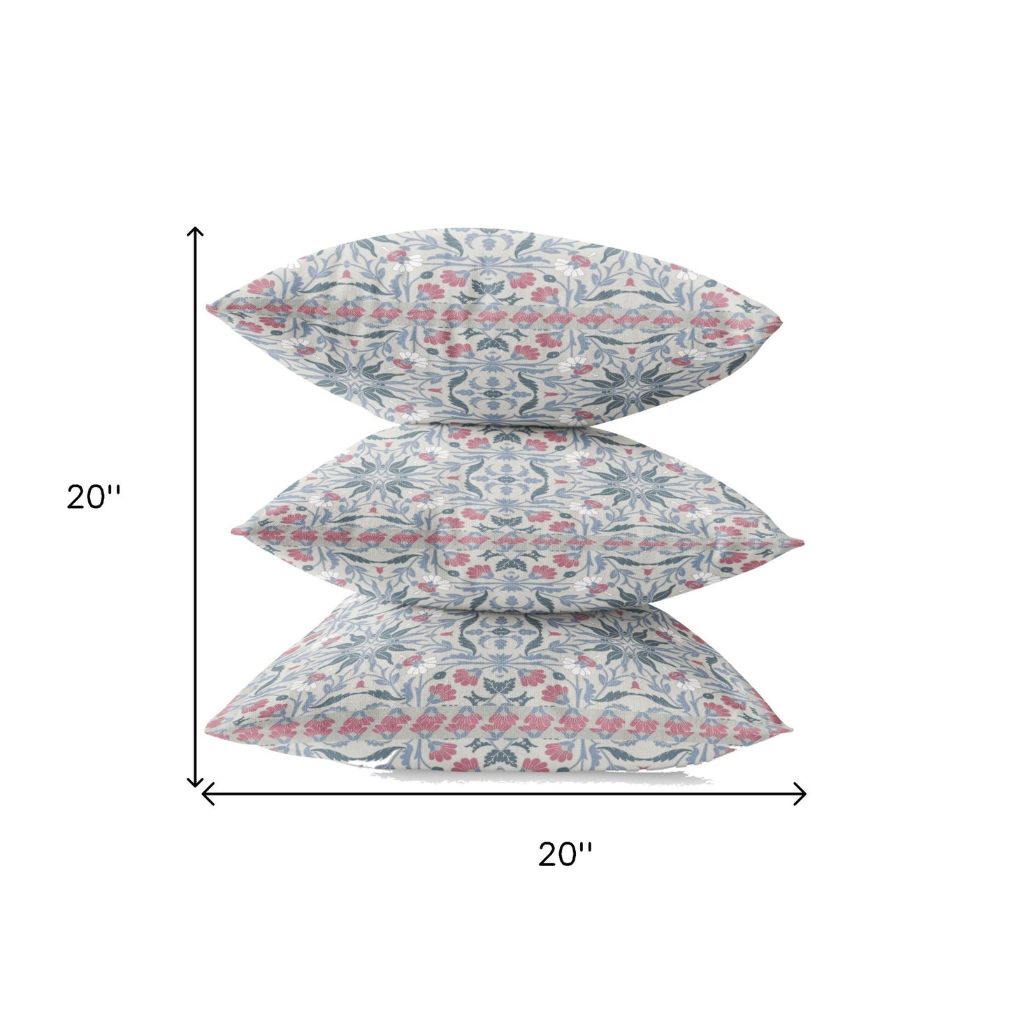 18” Pink Gray Paisley Zippered Suede Throw Pillow