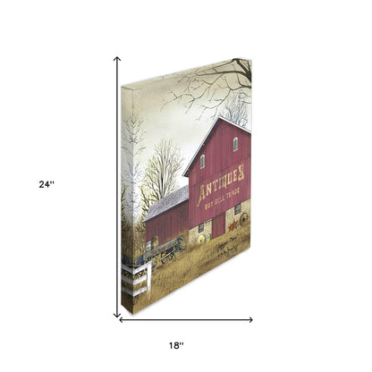 Antique Barn 2 Wrapped Canvas Print Wall Art