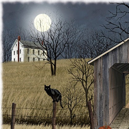 Sleepy Hollow Bridge 3 White Wrapped Canvas Print Wall Art