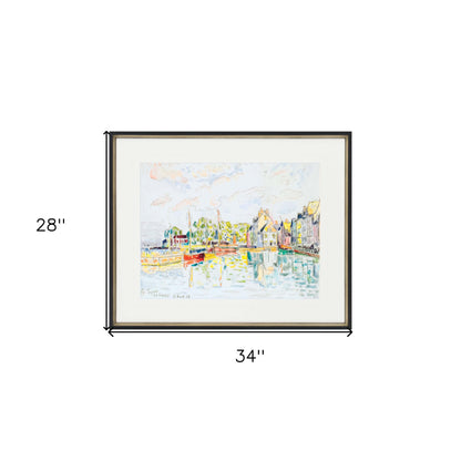 Le Croisic France Black Picture Frame Print Wall Art