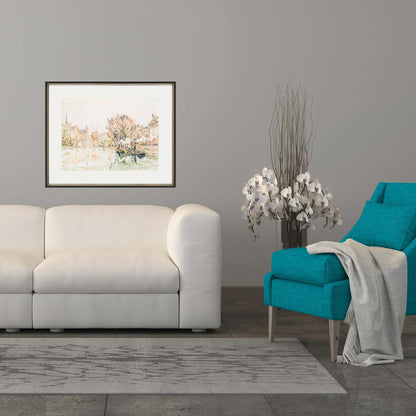 The Pont Neuf Paris Black Print Wall Art