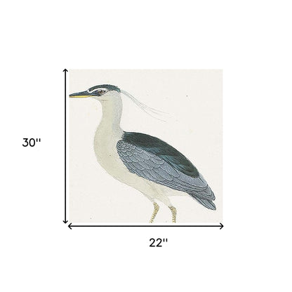 Set Of Two Herons Set Of 2 Black and Metallic Framed Print Wall Art