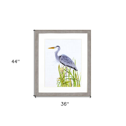 Waterbirds Ii Framed Art Silver Picture Frame Print Wall Art