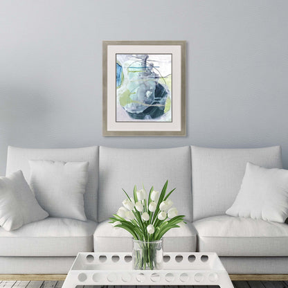 Sea Stone I Framed Art Silver Picture Frame Print Wall Art