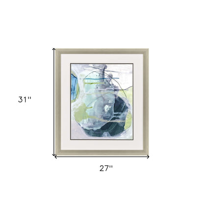 Sea Stone I Framed Art Silver Picture Frame Print Wall Art