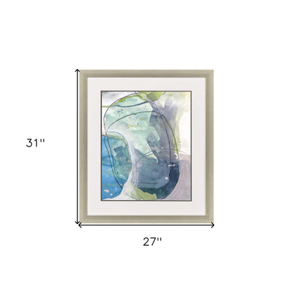 Sea Stone Ii Framed Art Silver Picture Frame Print Wall Art