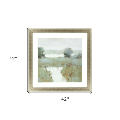 Trees And Creek Ii Framed Art Gold Picture Frame Print Wall Art