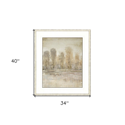Peaceful Forest Ii Framed Art White Picture Frame Print Wall Art