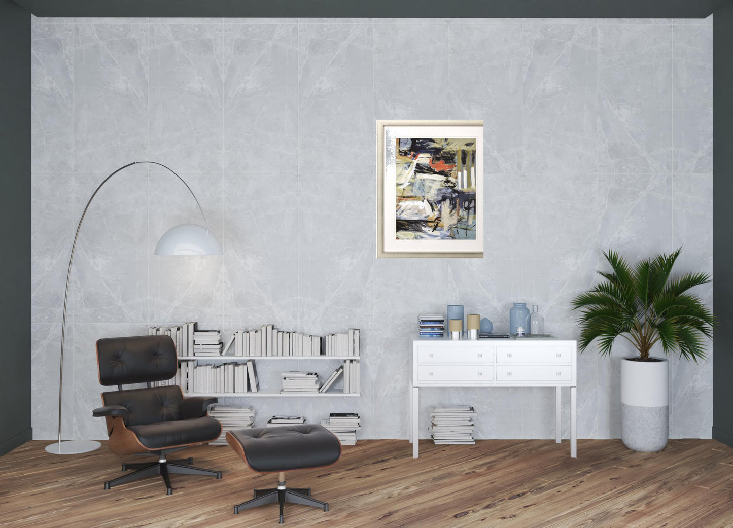 Mainstream Ii Framed Art Gold Picture Frame Print Wall Art