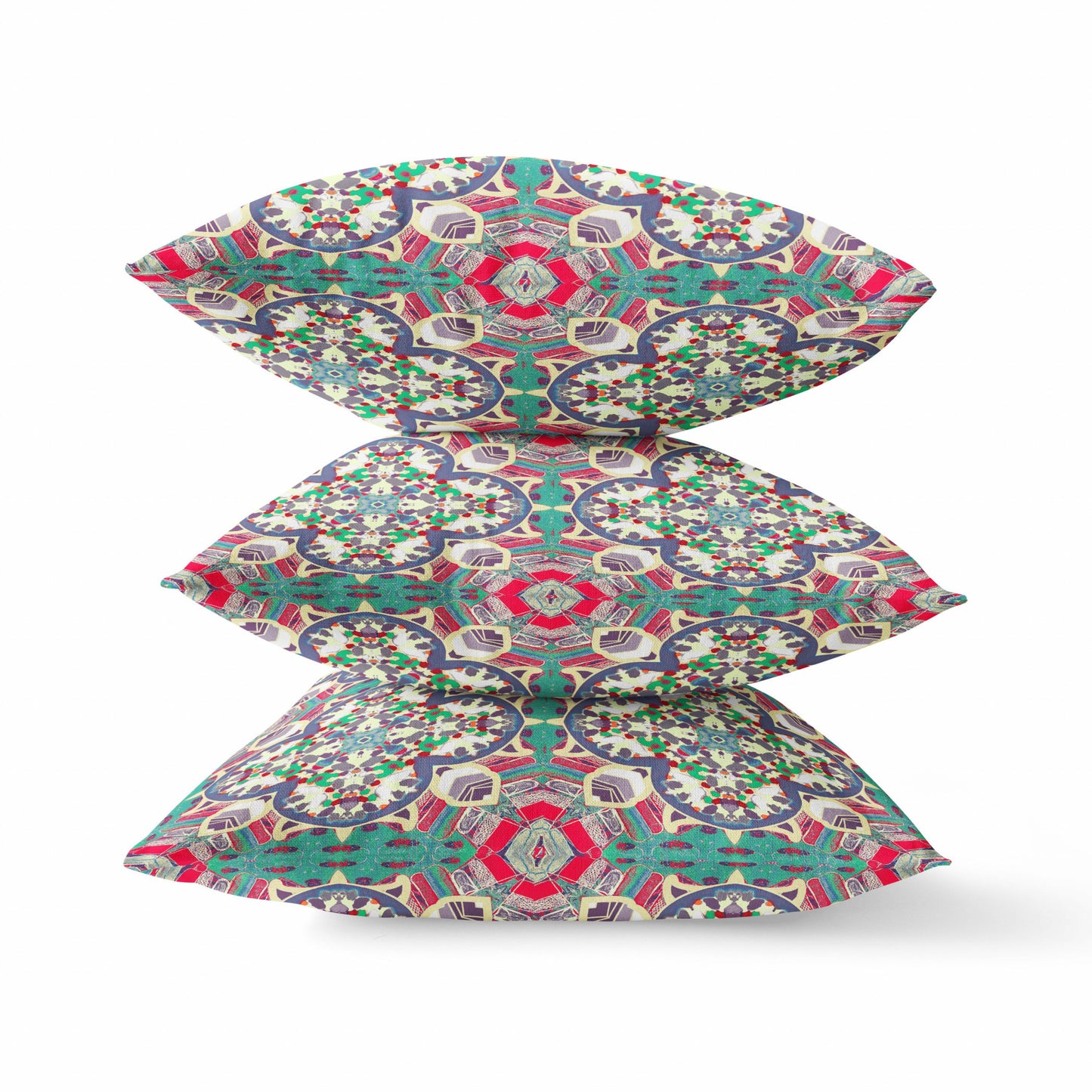18"X18" Pink And Gray Microsuede Quatrefoil Zippered Pillow