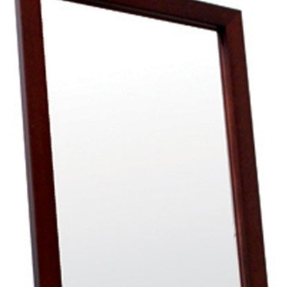 Brown Rectangle Cheval Standing Mirror