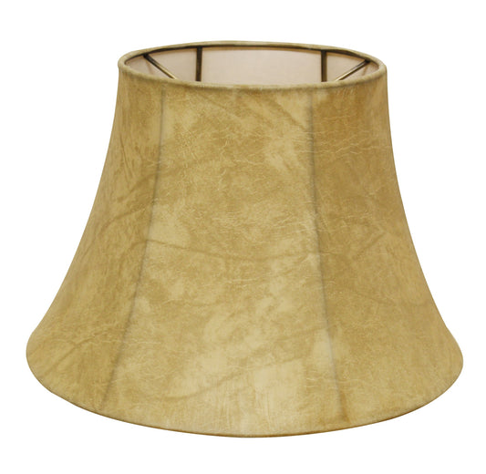 18" Faux Snakeskin Shallow Drum Parchment Lampshade