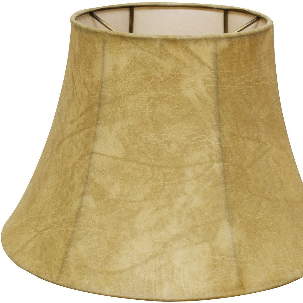 18" Faux Snakeskin Shallow Drum Parchment Lampshade