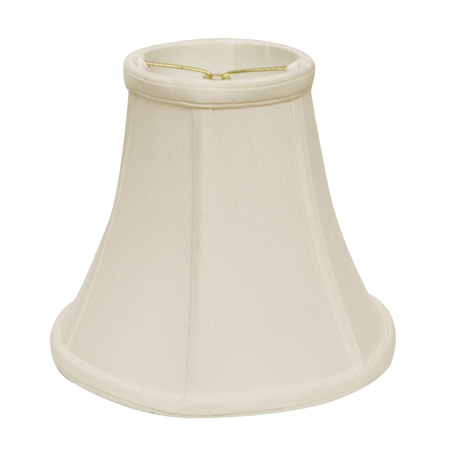 8" White Premium Bell Monay Shantung Lampshade