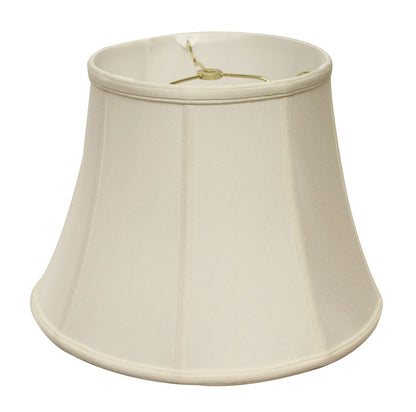 14" White Altered Bell Monay Shantung Lampshade