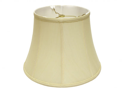 14" Antique White Altered Bell Monay Shantung Lampshade